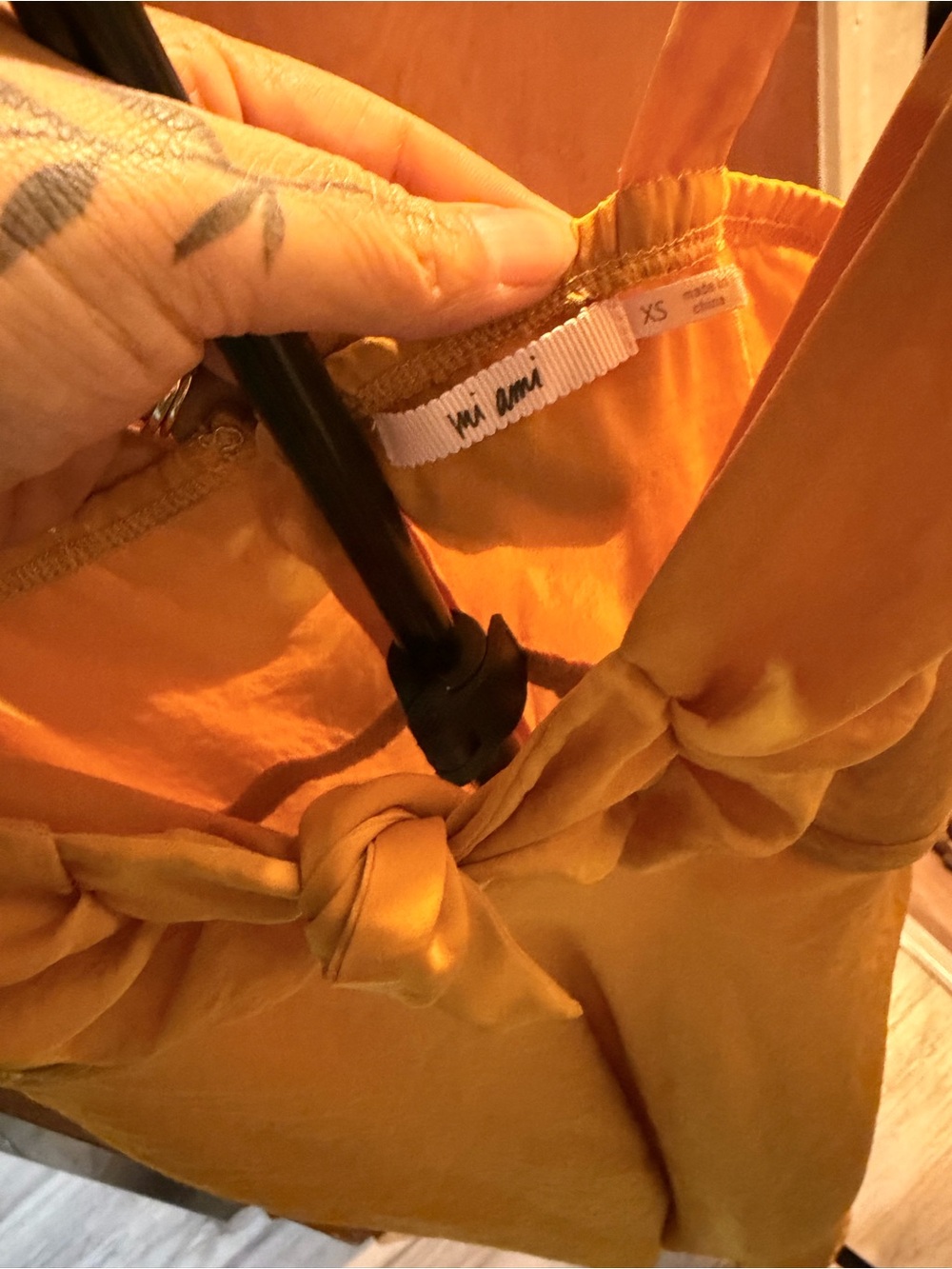 miami Mustard Yellow Tie-Front Sundress
